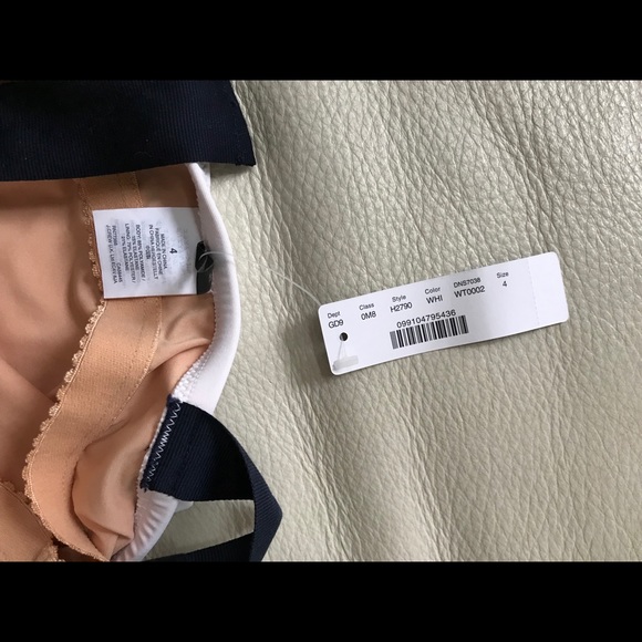 JCREW Sleek Grosgrain White One-Piece -S - Picture 4 of 5